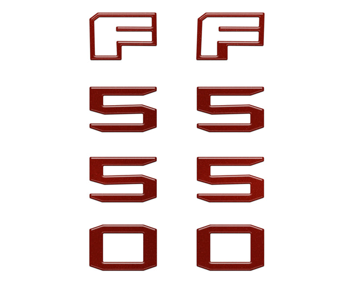Fender Badge Letter Overlays Fits 2023-2026 Ford Super Duty