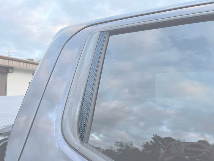 C-Pillar Accent Overlays Fits 2019-2024 Chevrolet Silverado HD