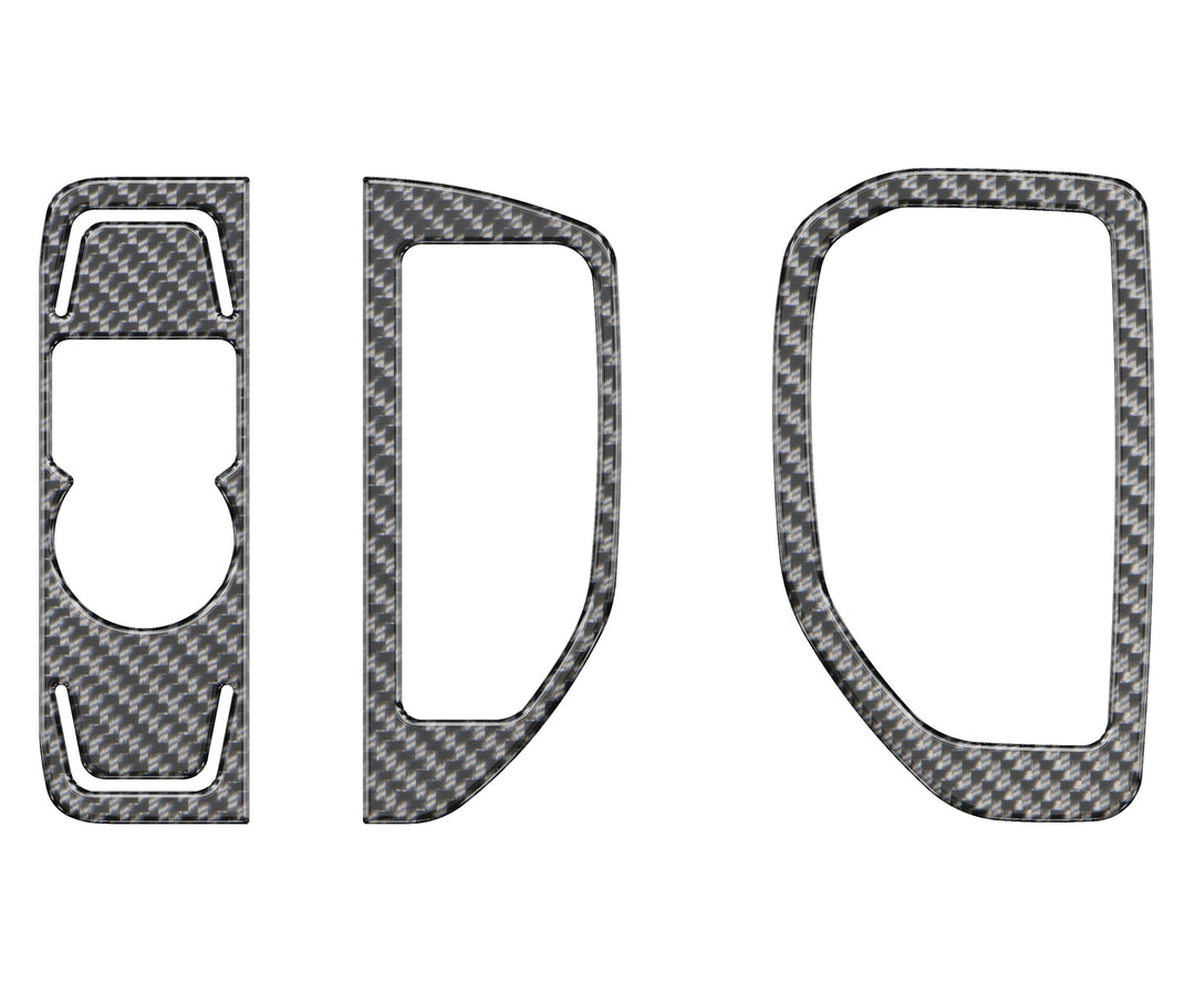 A/C Vent & Headlight Control Accent Overlays Fits 2019-2021 Chevrolet Silverado