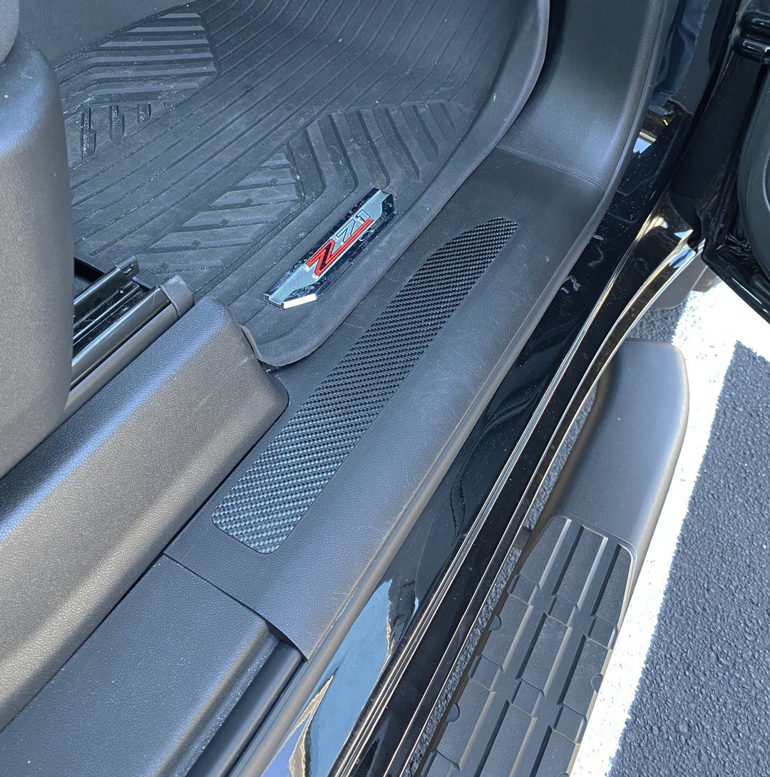 Door Sill Plate Overlays Fits 2019-2026 Chevrolet Silverado