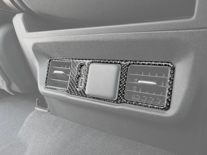 Rear Center Console Accent Trim Fits 2022-2025 Chevrolet Silverado