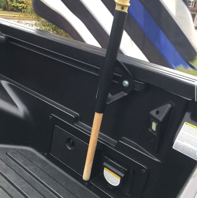 TOYOTA TRUCK BED RAIL FLAG POLE MOUNT