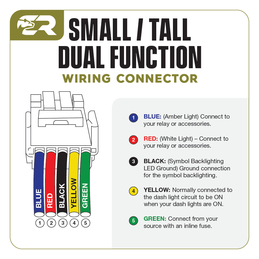 Dual Function Toyota OEM Style "AMBER &amp; WHITE" Switch Tall Style