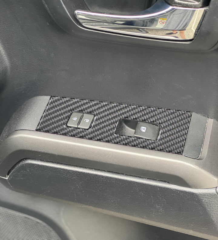 Door Switch Panel Accent Overlays Fits 2016-2023 Toyota Tacoma