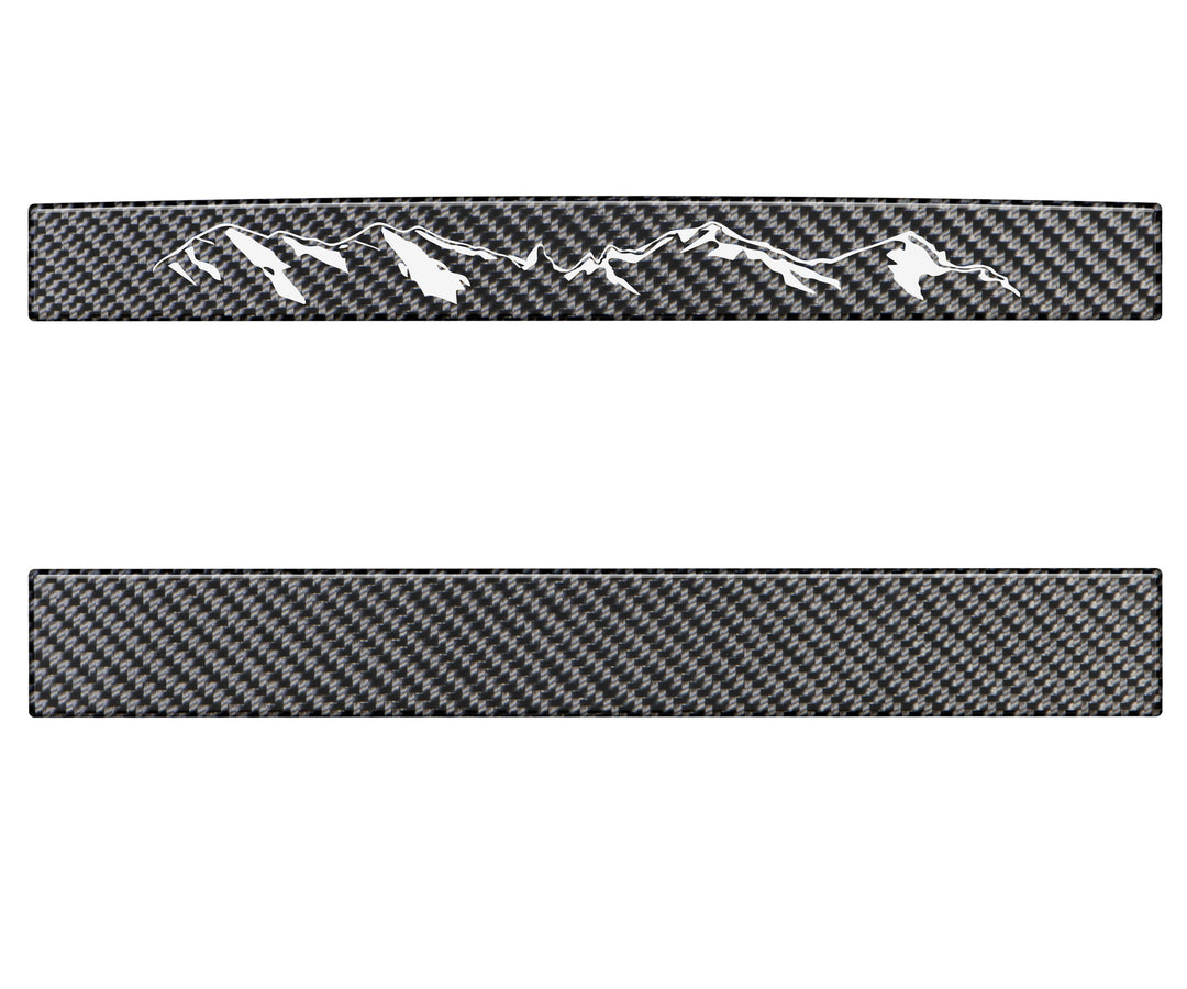 Rear Power Sliding Window Accent Overlays Fits 2016-2023 Toyota Tacoma