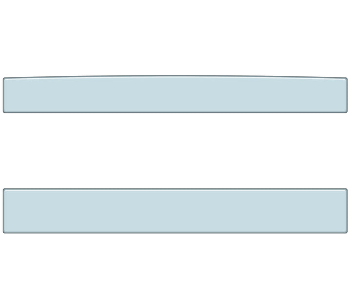 Rear Power Sliding Window Accent Overlays Fits 2016-2023 Toyota Tacoma