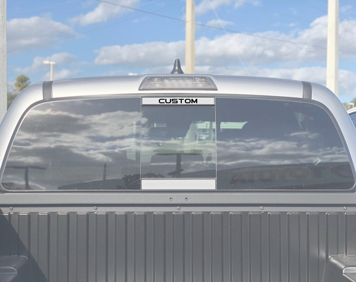 Rear Power Sliding Window Accent Overlays Fits 2016-2023 Toyota Tacoma