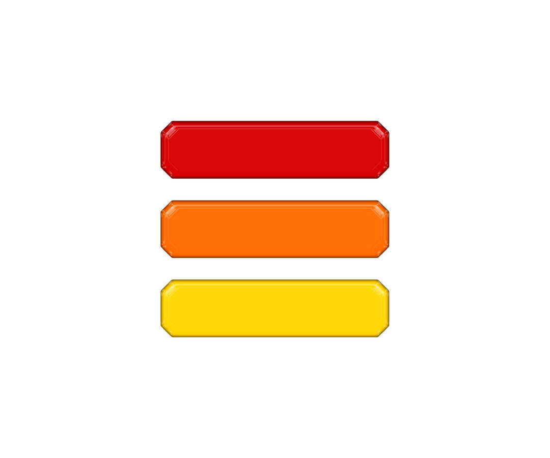 TRI-Color Grille Accent Overlays Fits 2016-2023 Toyota Tacoma TRD Pro Grille