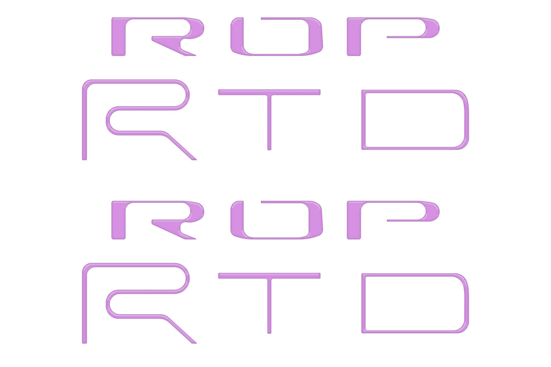 Bed Side Letter Inserts Fits 2022-2023 Toyota Tacoma TRD Pro