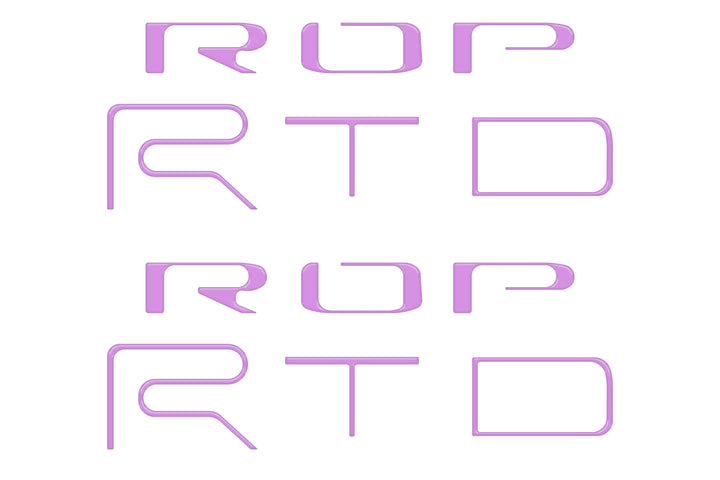 Bed Side Letter Inserts Fits 2022-2023 Toyota Tacoma TRD Pro