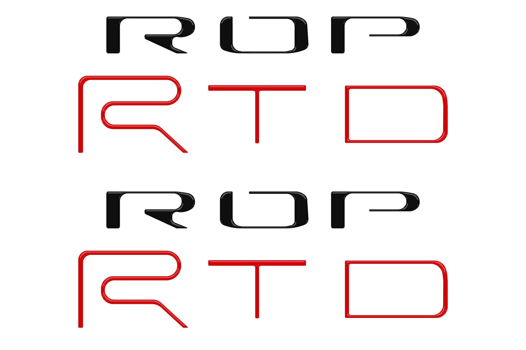 Bed Side Letter Inserts Fits 2022-2023 Toyota Tacoma TRD Pro