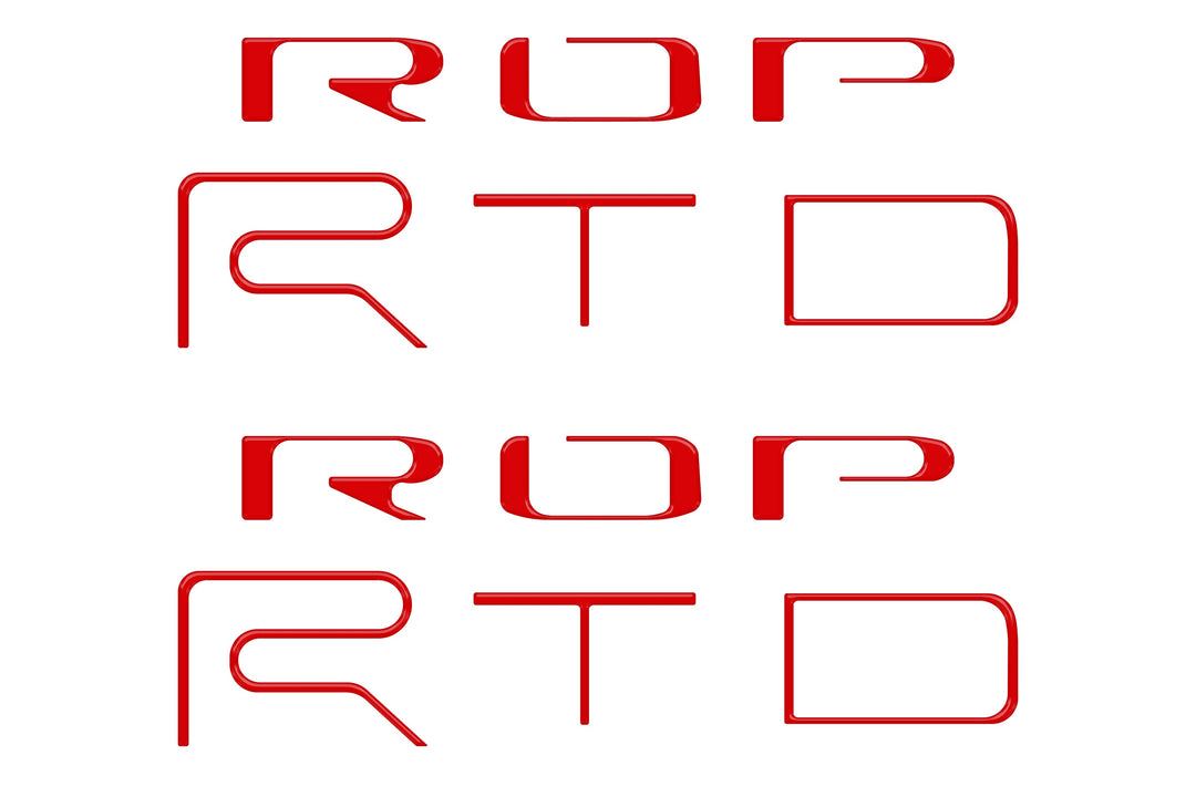 Bed Side Letter Inserts Fits 2022-2023 Toyota Tacoma TRD Pro