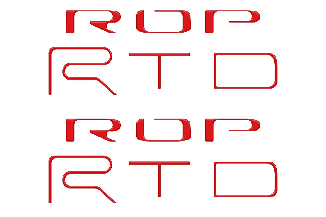 Bed Side Letter Inserts Fits 2022-2023 Toyota Tacoma TRD Pro