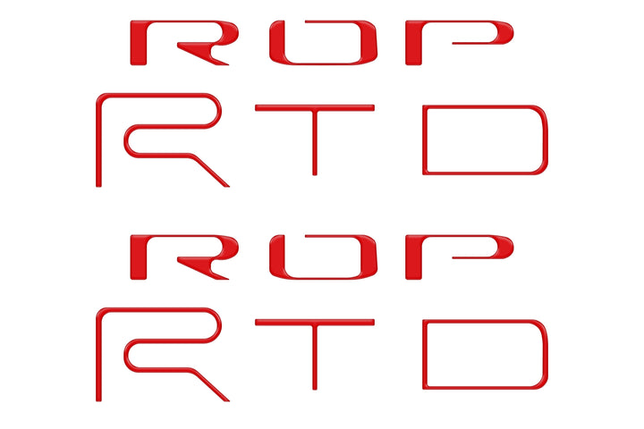 Bed Side Letter Inserts Fits 2022-2023 Toyota Tacoma TRD Pro