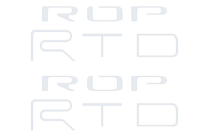 Bed Side Letter Inserts Fits 2022-2023 Toyota Tacoma TRD Pro