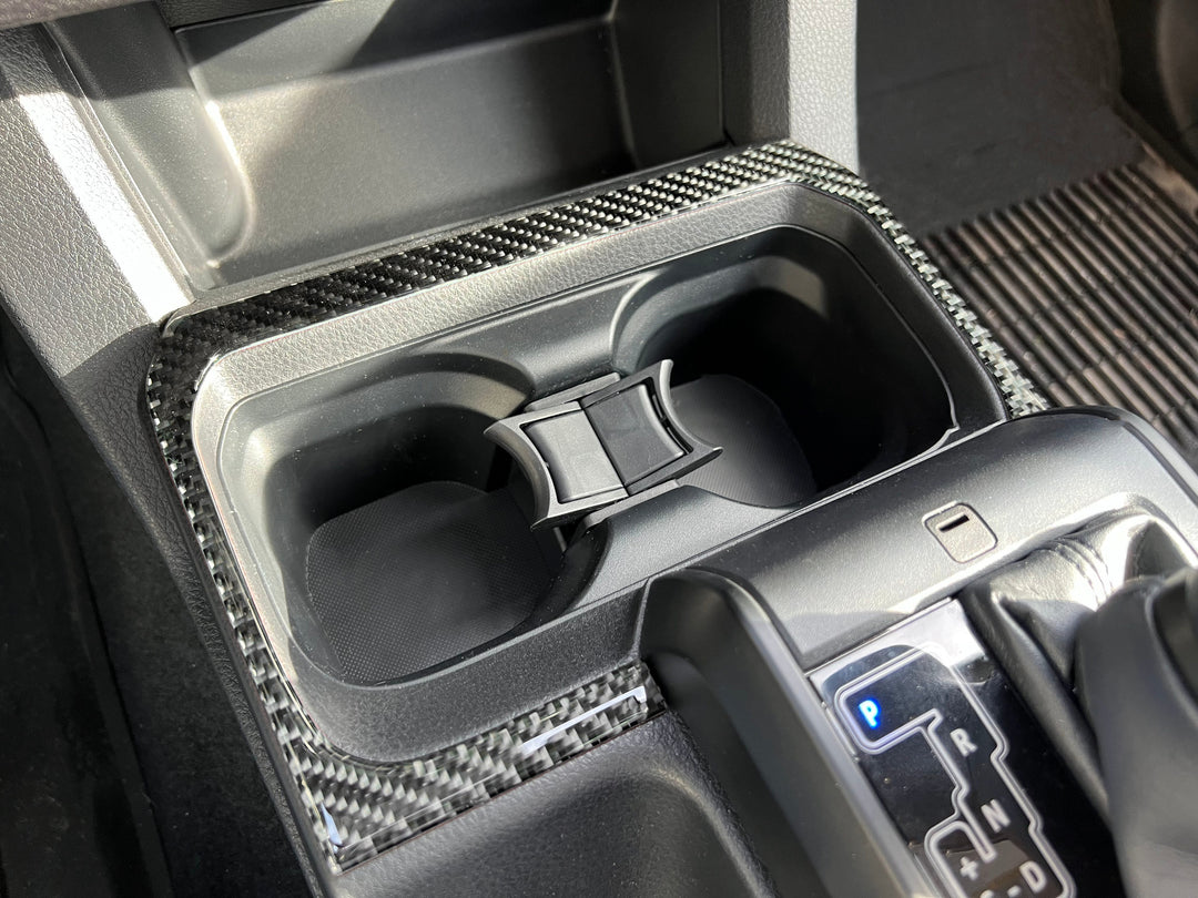 Center Console Cup Holder Accent Overlay Fits 2016-2023 Toyota Tacoma