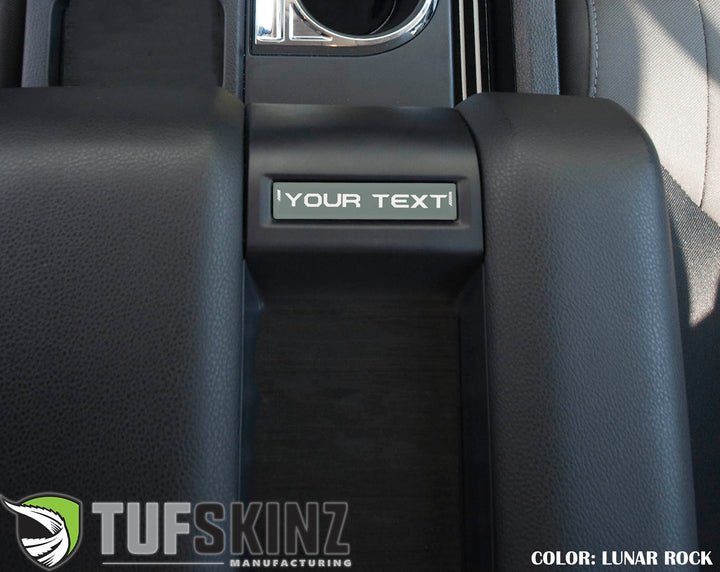 Center Console Badge-Custom Text - Fits 2014-2021 Toyota Tundra