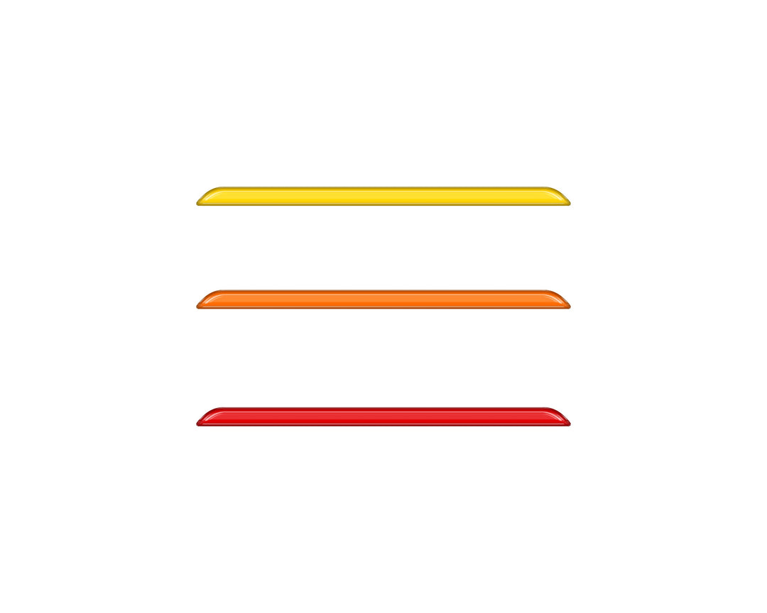 TRD Grille TRI-Color Line Inserts Fits 2022-2025 Toyota Tundra & 2023-2025 Toyota Sequoia