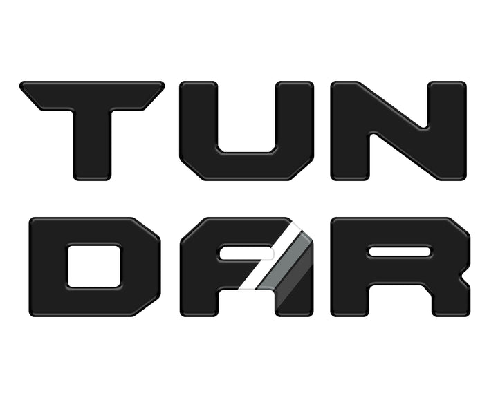 Bed Rail Tailgate Letter Overlays Fits 2022-2025 Toyota Tundra