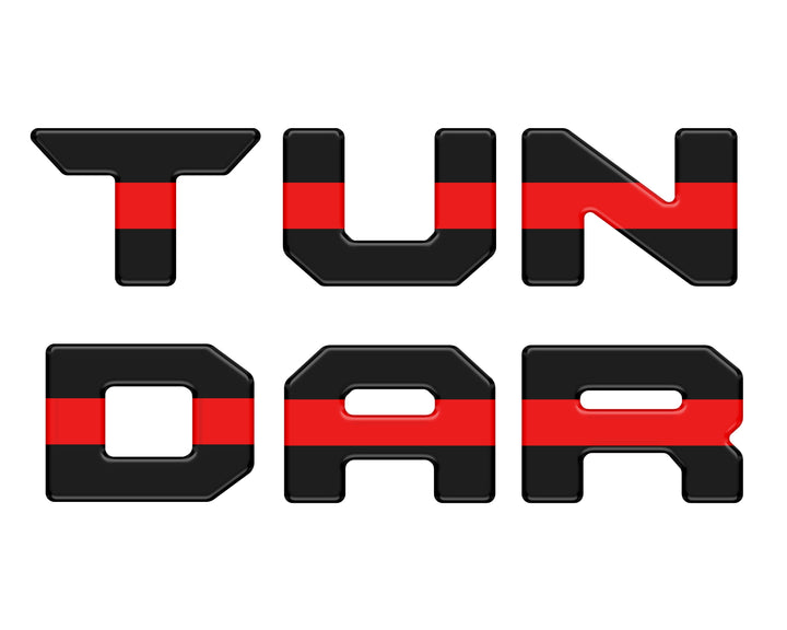 Bed Rail Tailgate Letter Overlays Fits 2022-2025 Toyota Tundra