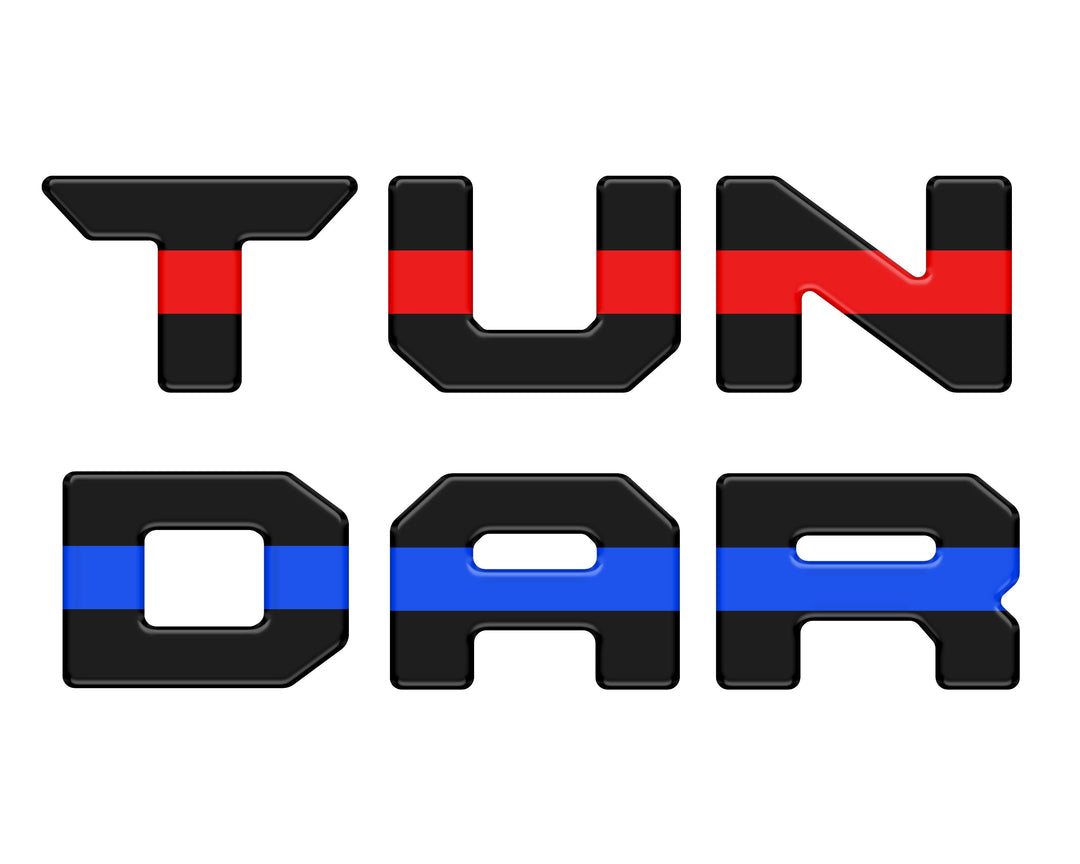 Bed Rail Tailgate Letter Overlays Fits 2022-2025 Toyota Tundra