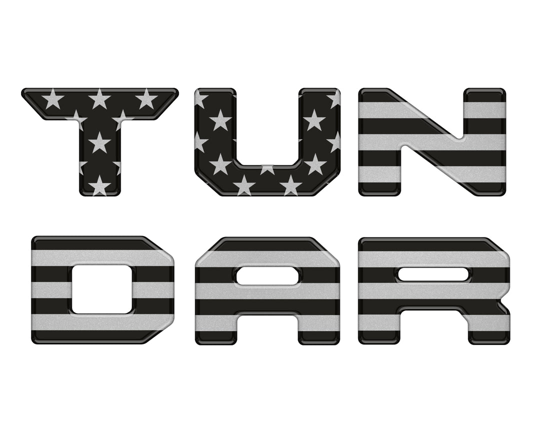 Bed Rail Tailgate Letter Overlays Fits 2022-2025 Toyota Tundra