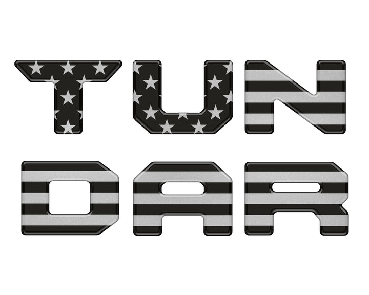 Bed Rail Tailgate Letter Overlays Fits 2022-2025 Toyota Tundra