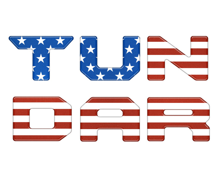 Bed Rail Tailgate Letter Overlays Fits 2022-2025 Toyota Tundra