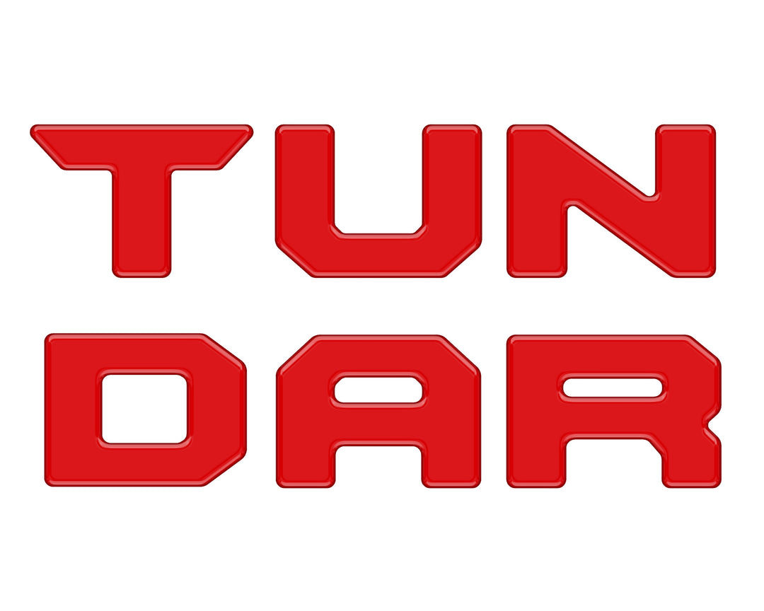 Bed Rail Tailgate Letter Overlays Fits 2022-2025 Toyota Tundra