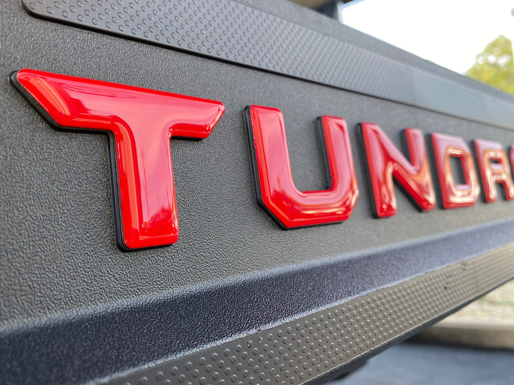 Bed Rail Tailgate Letter Overlays Fits 2022-2025 Toyota Tundra