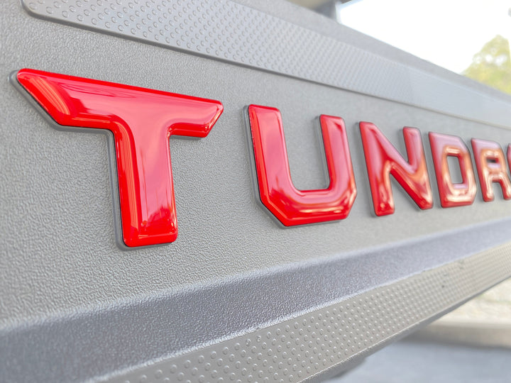 Bed Rail Tailgate Letter Overlays Fits 2022-2025 Toyota Tundra