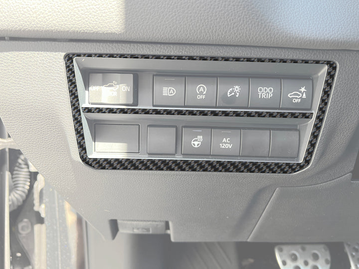 Dim Switch Panel Accent Overlays Fits 2022-2025 Toyota Tundra & 2023-2025 Toyota Sequoia