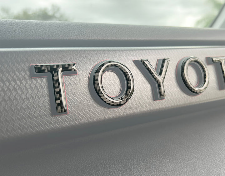 TRD Pro Glovebox Letter Overlays Fits 2022-2025 Toyota Tundra & 2023-2025 Toyota Sequoia