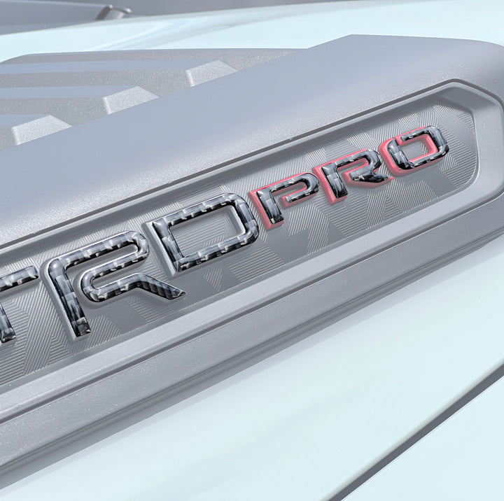 Hood Louver Letter Overlays Fits 2022-2025 Toyota Tundra TRD Pro