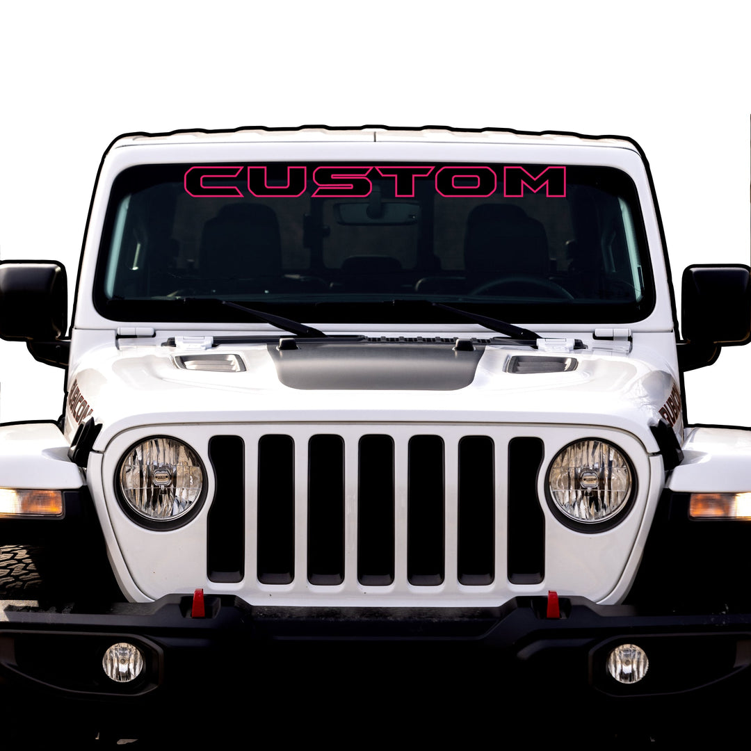 Windshield Lettering