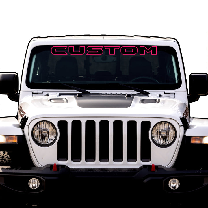 Windshield Lettering