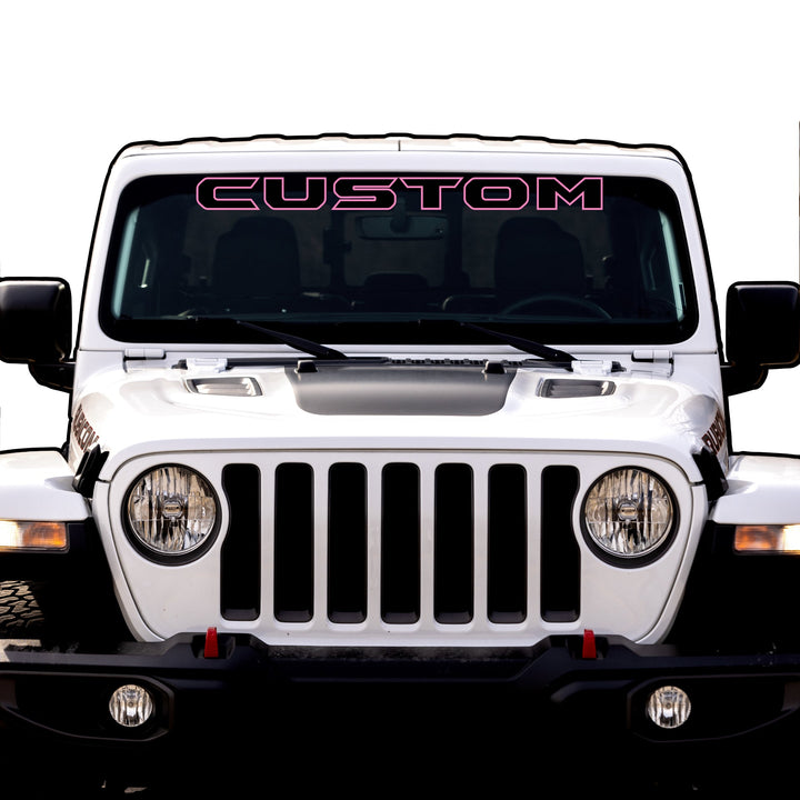 Windshield Lettering