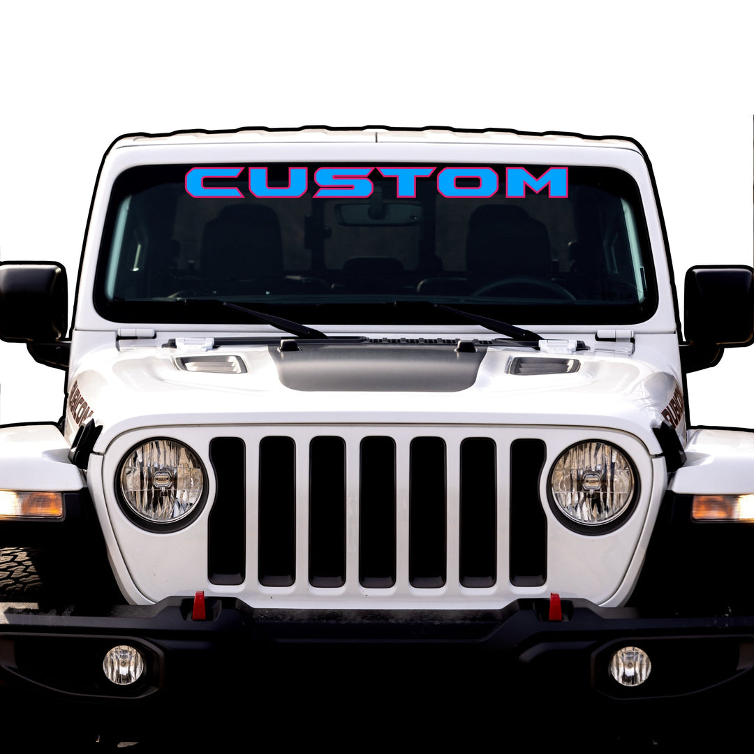 Windshield Lettering