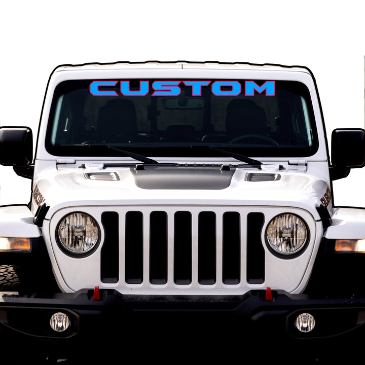 Windshield Lettering