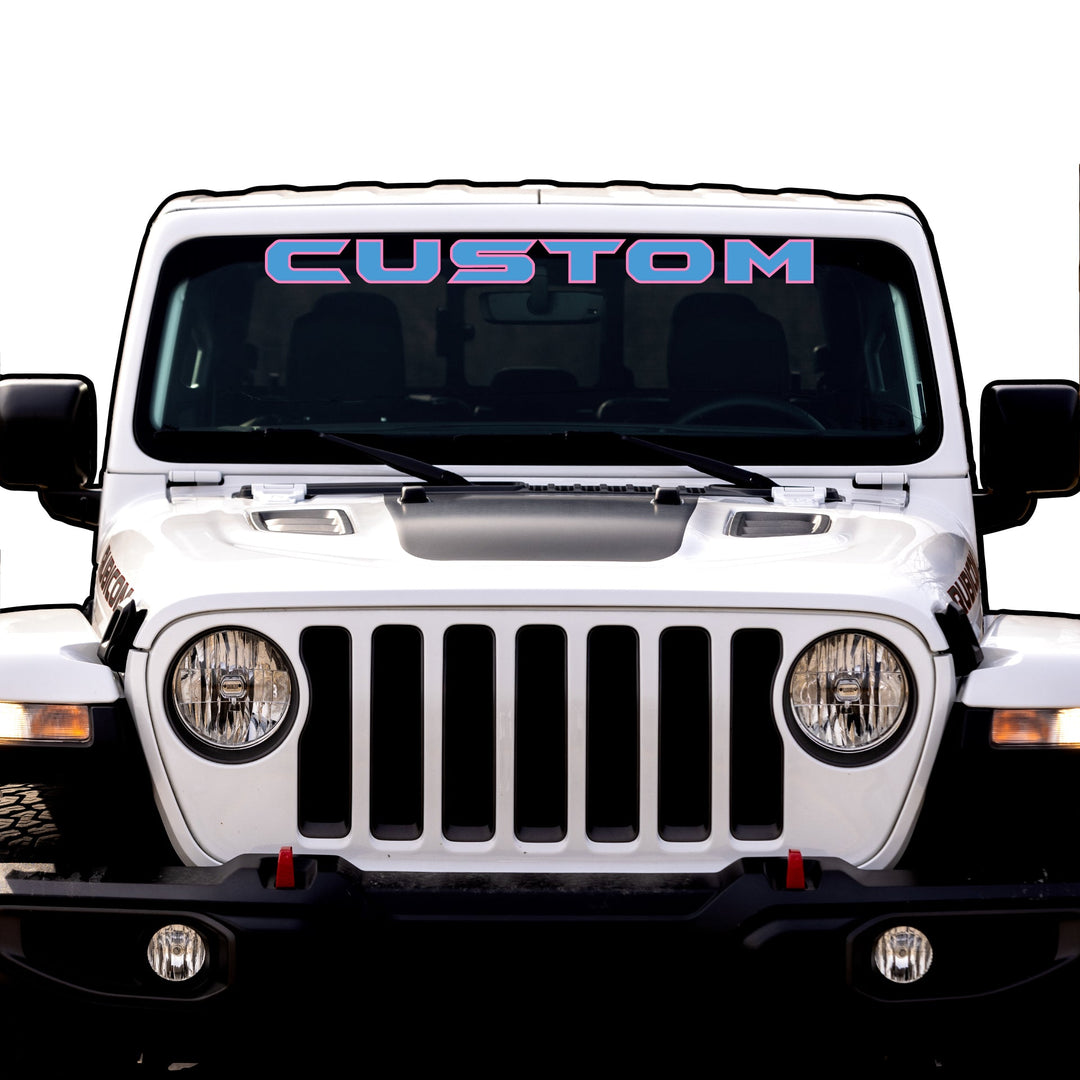 Windshield Lettering