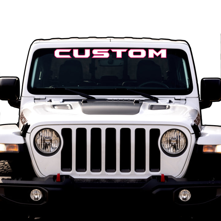 Windshield Lettering