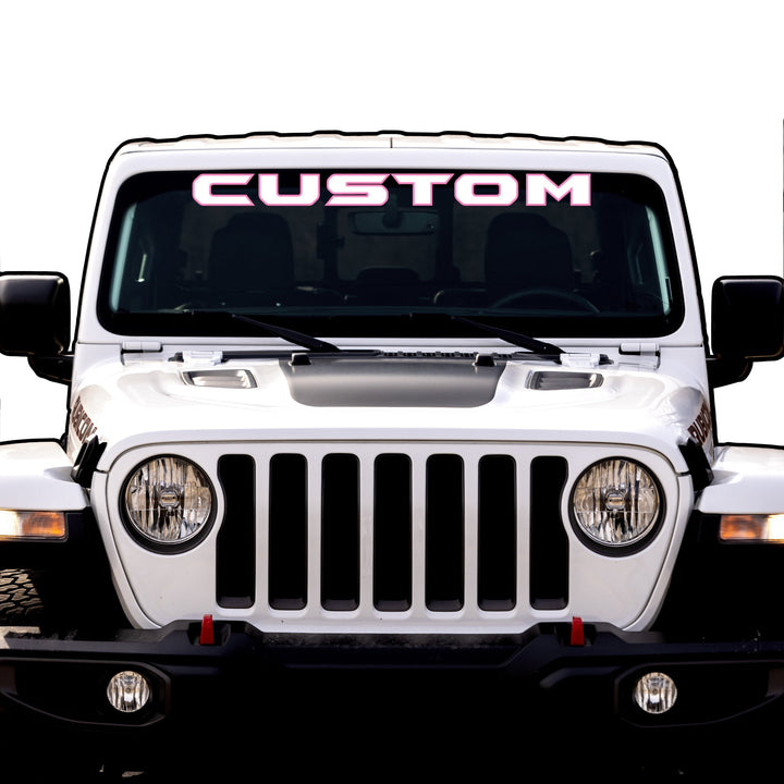 Windshield Lettering