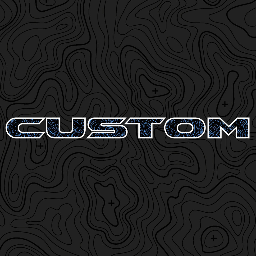 Topographical Hood Lettering | Set of 2