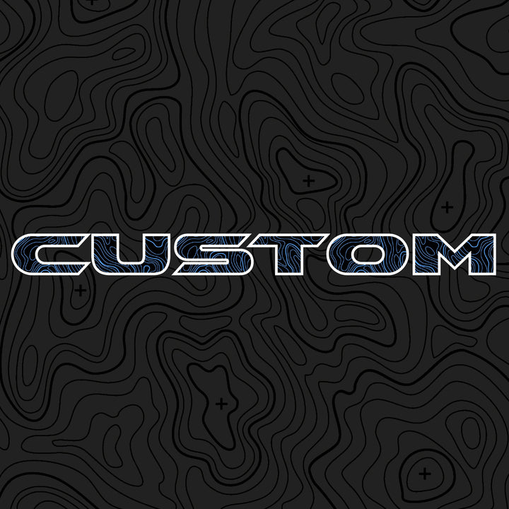 Topographical Hood Lettering | Set of 2