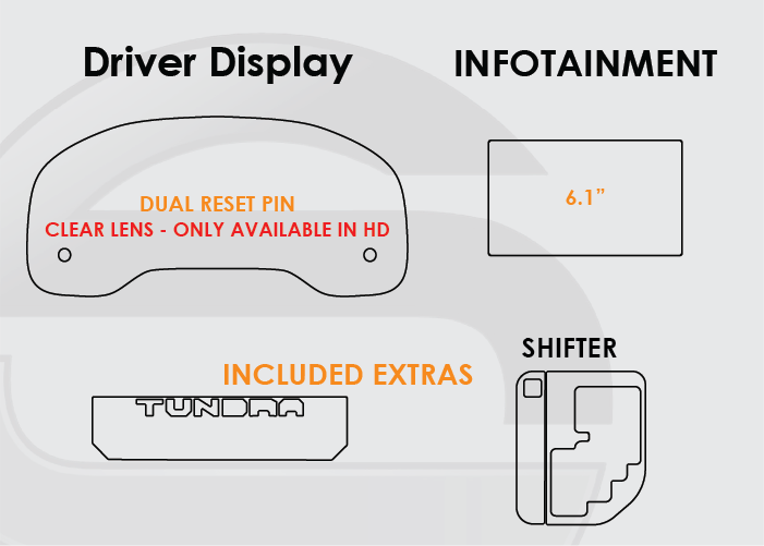 Toyota Tundra Screen ProTech Kit