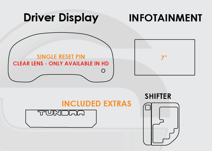 Toyota Tundra Screen ProTech Kit