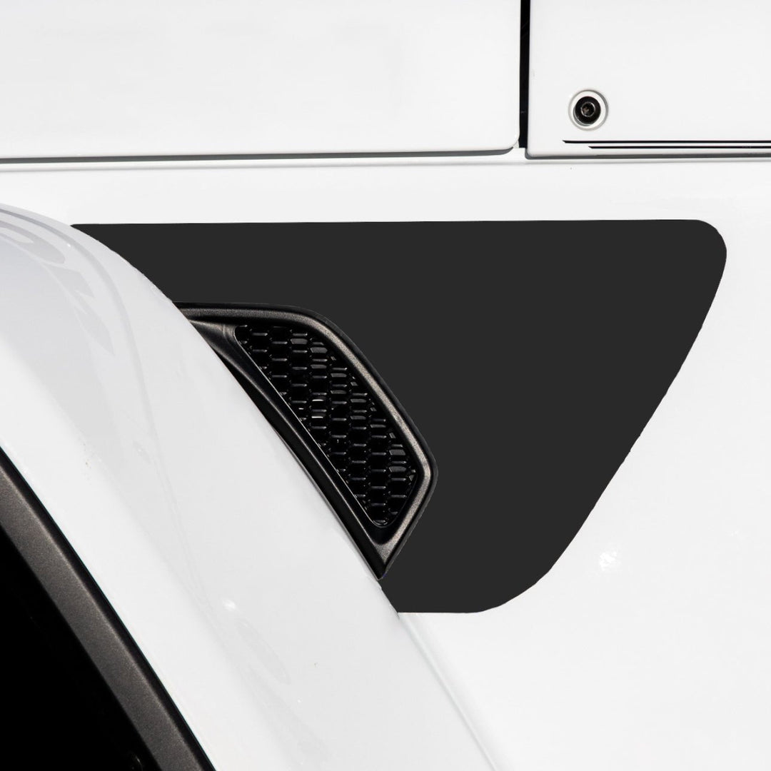 Premium Fender Vent Decal Set | Black Topo - fits Wrangler JL &amp; Gladiator JT