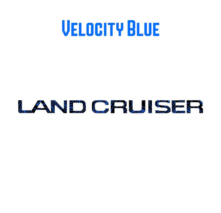 "Land Cruiser" Topographic Rear Tailgate Emblem Overlays - 2024+ Land Cruiser