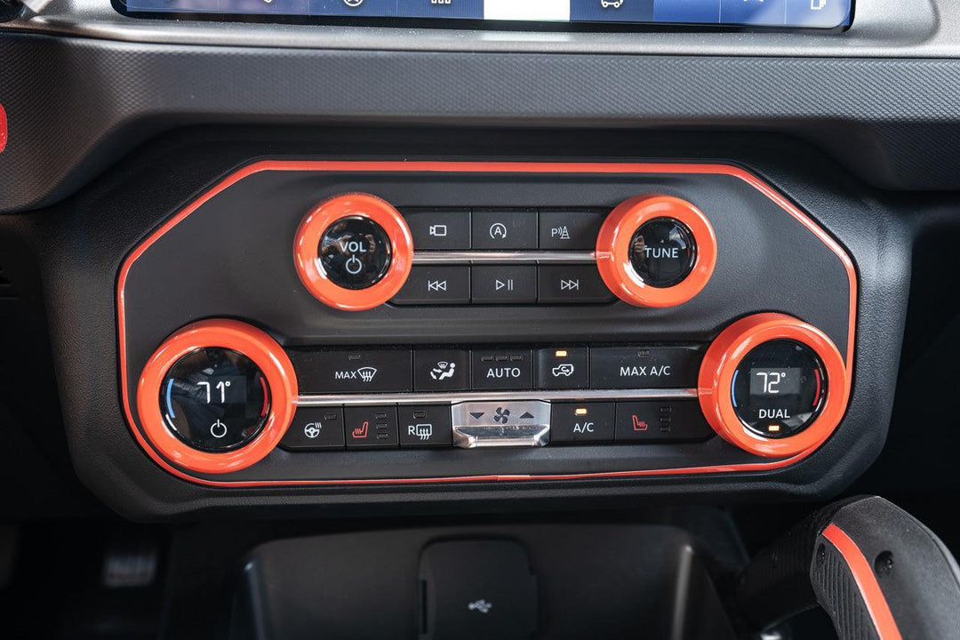 AC Controls Outline (Printed Series Vinyl) - 2021+ Bronco