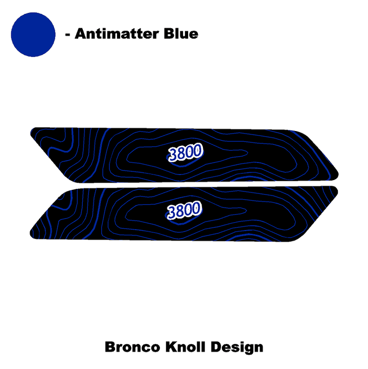 Topo Interior Front Door Grab Handle Overlay Kit (Printed + Laser Series) - 2021+ Bronco